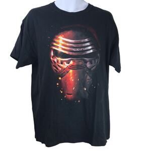 Star Wars Kylo Ren Graphic Tee Black Red Sz L